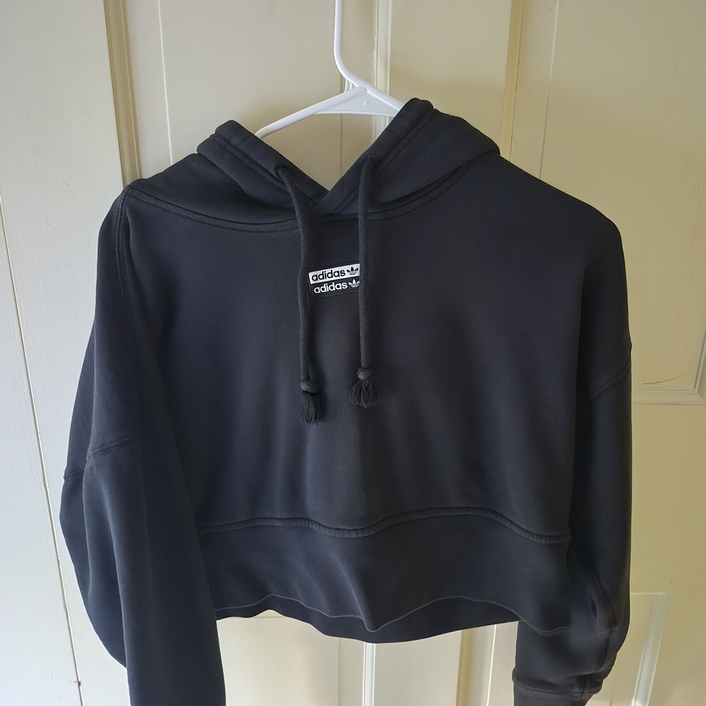 Adidas Originals Women's Vocal Cropped Hoodie Black XS - Picture 7 of 11